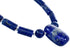 Genuine Sterling Silver Lapis Bead Necklace And Pendant KX120902